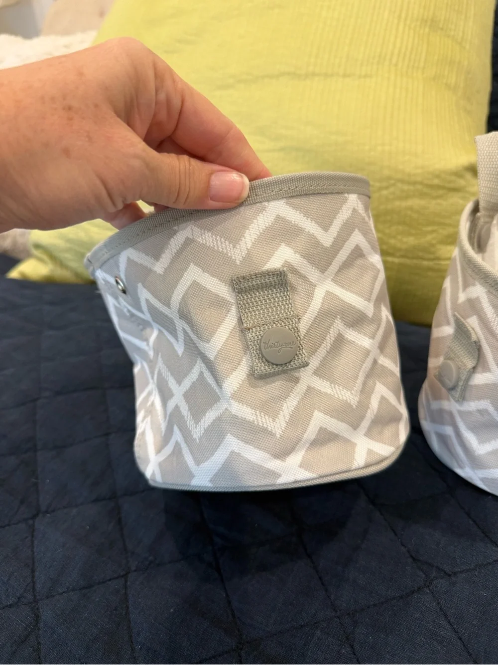 Thirty-One Oh Snap Bin Bundle - Dancing Diamond Pattern- Set of 2